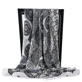 Mode Haar Schal Für Frauen Kopftuch Schwarz Silk Satin Hijab Schals 90cm * 90cm Platz Tücher Halstuch Schals Für damen 2020