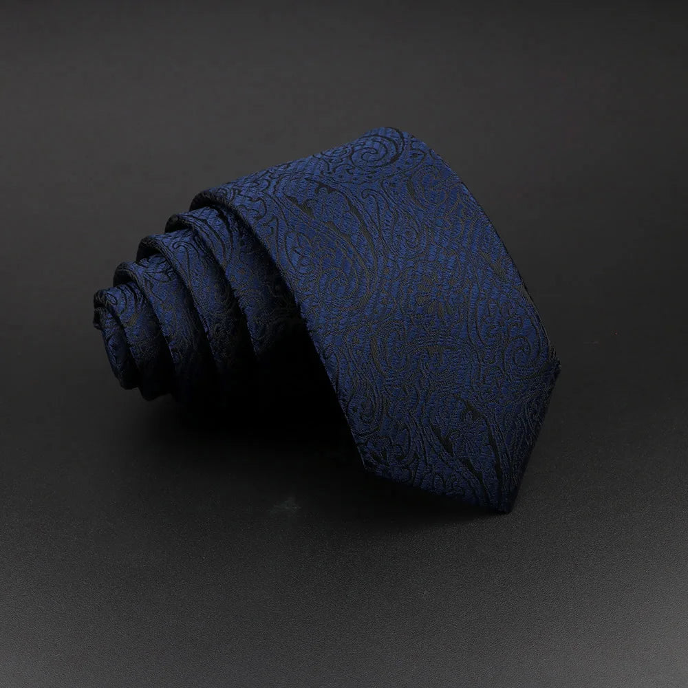 Cravate tissée jacquard pour homme, classique, à carreaux, rayée, en polyester, tendance, pour mariage, affaires, fête, costume, robe, cadeau
