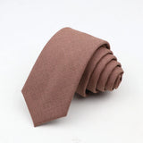 Fashion Neckties Classic Men's Slik Polyester Solid Color Tie For Business Party Wedding Suit Shirt Skinny Neck Ties Accessory