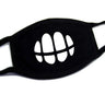 Korean Funny Expression Smile Creative Mouth Face Mask For Mouth Black Kpop Unisex Kawaii Face Mouth Muffle Mask Cotton Fashion