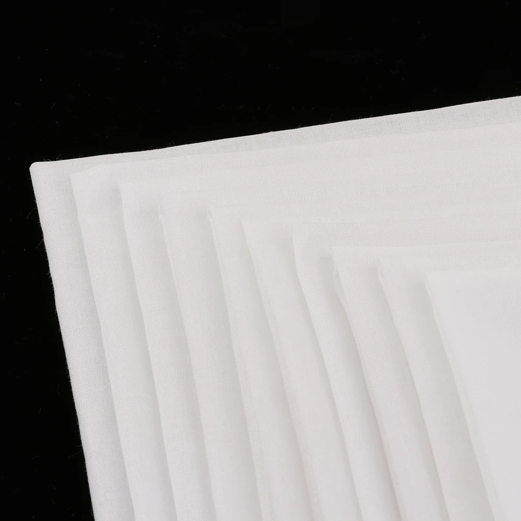 10pcs White Hankie Women Handkerchiefs   Cotton Square Super Soft Washable Hanky Chest Towel Pocket Square 28 x 28cm