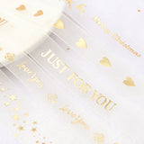Rubans joyeux anniversaire de 2 à 5 mètres pour amoureux, mariage, fête, Saint-Valentin, pâtisserie, bouquet, nœud papillon, carte, boîte cadeau, emballage, décoration