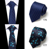 Cravate homme 7,5 cm, style nouveau, bleu, vert et orange, motif cachemire, motif floral, pour mariage, travail