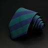 New Men's Tie Classic Stripe 7cm Jacquard Red Blue Green Necktie Daily Wear Cravat Wedding Party Dress Accessories Gift For Man