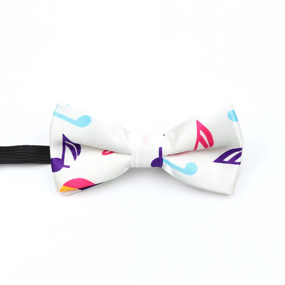 Nœud papillon en forme de note de musique, guitare, piano, pour adultes et enfants, accessoire fantaisie fait à la main pour fête de mariage, cadeau pour hommes