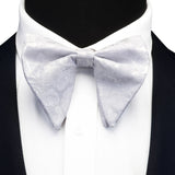 Ricnais Fashion Silk Pasley Floral Big Bowtie Yellow Red Jacquard Bow Tie For Men Business Wedding Party Ties Gigt Accessories
