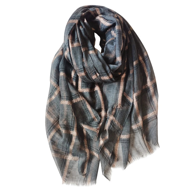 Women Cashmere Scarf with Warm Long Wraps Scarf Autumn Scarf England Classic Plaid Cashmere Scarves 2020 Fashion Luxury Shawl