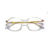 Fashion Women Anti Blue Light Glasses Blue Light Blocking Eyewear Luxury Brand Round Optical Spectacle Frame Computer Glasses