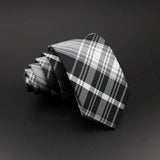 Cravate tissée jacquard pour homme, classique, à carreaux, rayée, en polyester, tendance, pour mariage, affaires, fête, costume, robe, cadeau