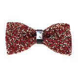 Nœud papillon rose diamant pour homme, nœud papillon strass, accessoire de mariage tendance