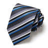 Cravate classique en soie pour homme, 48 couleurs, 7,5 cm, de luxe, à rayures, fine, pour costume, mariage, fête