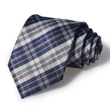 Cravate Huishi 8 cm à pois pour homme, slim, tendance, en polyester et microfibre, à carreaux, pour mariage