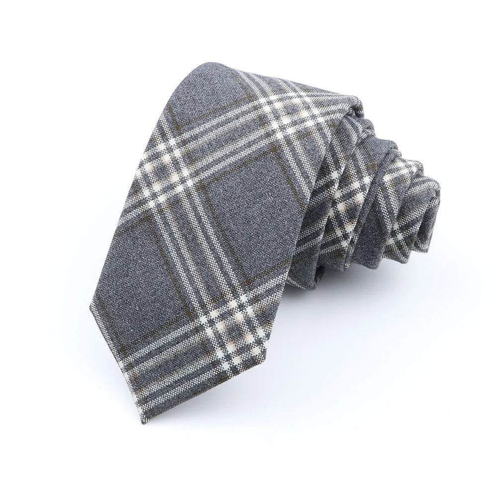 Nouvelles cravates en polyester TR souple pour hommes, fines, à carreaux, pour affaires, robe de mariée, papillon, accessoires de cou quotidiens