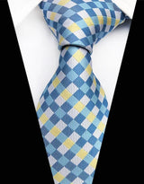 Corbatas de seda tejidas en jacquard con diseño de cachemira a cuadros para hombre, corbatas de 8 cm a rayas para trajes de negocios, bodas y fiestas.