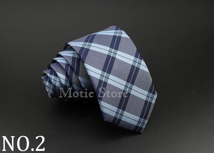 Cravate tissée jacquard pour homme, classique, à carreaux, rayée, en polyester, tendance, pour mariage, affaires, fête, costume, robe, cadeau