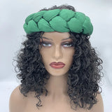 Bronzing Fabric Women's Headbands Elastic Braids Hair Bands Female Turban Cap Party Headwear Accessories Fashion Bandage Bandana