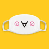 Cotton Kawaii Funny Anime Expression Mouth Face Mask Smile Breathable Masks For Korean Unisex Face Mouth Muffle Mask Accessories