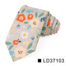 Nouvelle cravate florale pour hommes et femmes, cravate fine en coton pour mariage, cravates décontractées pour hommes, costumes classiques, cravates à imprimé floral