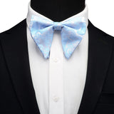 GUSLESON Ensemble de boutons de manchette et pochette pour homme, motif cachemire, bleu, rouge et jaune, avec boîte cadeau, cravate de mariage en soie pour homme