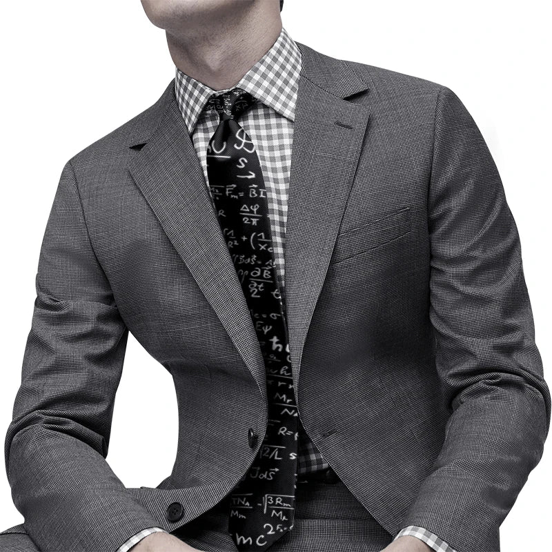 Cravate pour homme, motif animal drôle, motif paon, motif mathématique, en polyester, style décontracté, idéal pour les affaires ou les soirées.