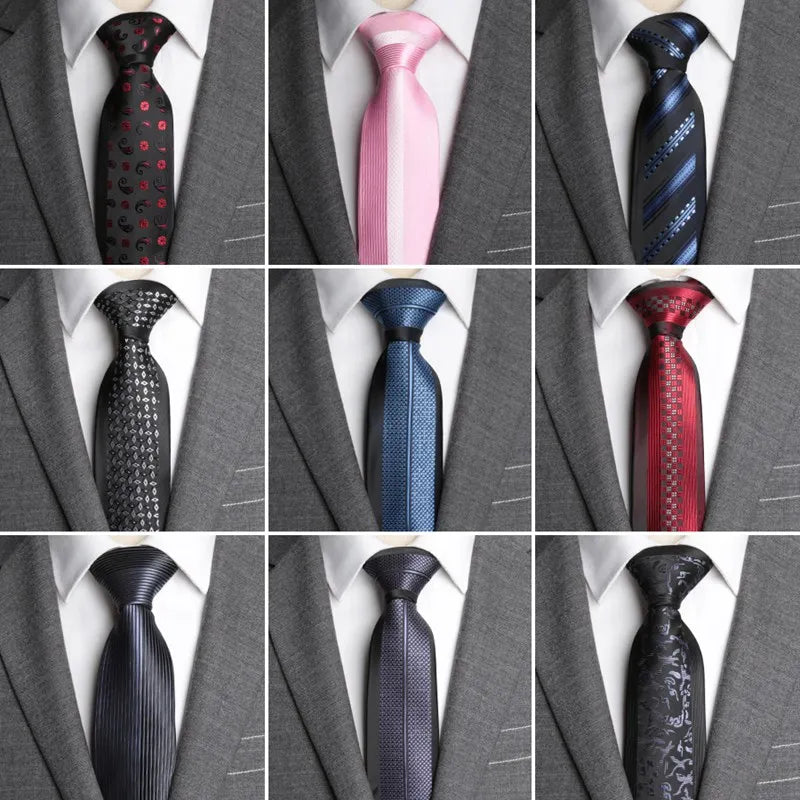 Cravate homme mode jacquard cravates pour hommes cravate luxueuse affaires robe de mariée cadeau chemise accessoires Corbatas Para Hombre