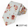 Nouvelle cravate florale pour hommes et femmes, cravate fine en coton pour mariage, cravates décontractées pour hommes, costumes classiques, cravates à imprimé floral