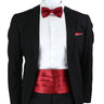 New Fashion Mens Cummerbund Bow Tie Brooch Set Black Red Blue   Waist Seal For Formal Tuxedo Business Suit Dinner Accessories