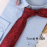 Corbata Hombre corbata 7cm cravates pour hommes de luxe rayures bleues cravate affaires Corbatas Para Hombre Mariage cadeau chemise accessoires