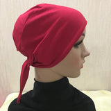Volle Abdeckung Innere muslimische Baumwolle Hijab Cap Islamische Kopfbedeckung Hut Untertuch Knochen Motorhaube Türkische Schals Muslimische Kopfbedeckung
