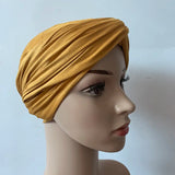 Turban intérieur en daim pour femme musulmane