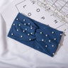 Bow Women's Headbands Pearls Head Bands Knitted Turban Bandana Autumn Winter Elastic Hairband Warm Hair Accessories Headdress