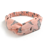 Korean Style Summer Lovely Hairband Women Hair Accessories Turban Twist Cross Headwrap Girl Floral Elastic Knotted Headwear