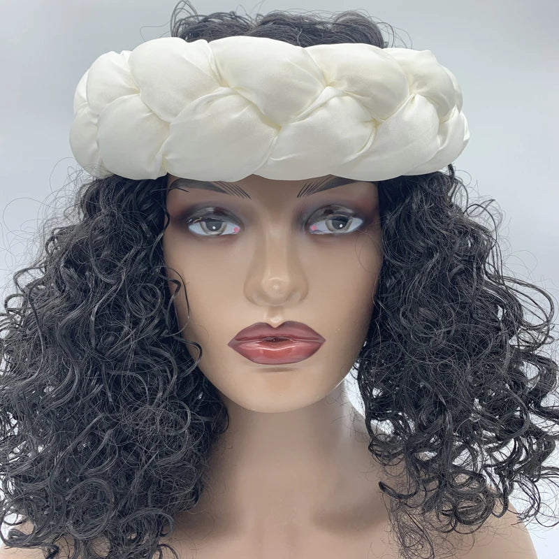 Bronzing Fabric Women's Headbands Elastic Braids Hair Bands Female Turban Cap Party Headwear Accessories Fashion Bandage Bandana