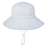 Girls Boys Outdoor Anti UV Beach Cap Summer Baby Sun Hat Swimming Hat Kids Bucket Cap with Adjustable Chin Strap 0-8 Years
