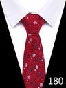 Cravate homme 7,5 cm, style nouveau, bleu, vert et orange, motif cachemire, motif floral, pour mariage, travail