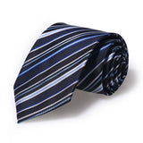 Cravate Huishi 8 cm à pois pour homme, slim, tendance, en polyester et microfibre, à carreaux, pour mariage