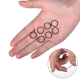 Mini élastiques noirs pour cheveux, 0,6 x 0,9 cm, pour fournitures de bureau, école, maison
