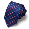 Cravate classique en soie pour homme, 48 couleurs, 7,5 cm, de luxe, à rayures, fine, pour costume, mariage, fête