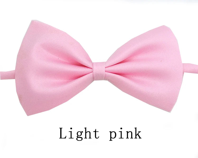 Black Neck Tiebow for Boys Girls Toddler Adjustable Solid Bow Tie Party  Wedding Children's Accessories Not Afraid of Creases