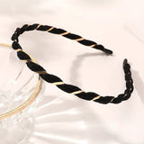 Organza Hairbands For Women Cross Weaving Hair Hoop Bands Korea Fashion Bright Silk Metal Headband Girls Hair Accessories Turban