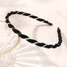 Organza Hairbands For Women Cross Weaving Hair Hoop Bands Korea Fashion Bright Silk Metal Headband Girls Hair Accessories Turban
