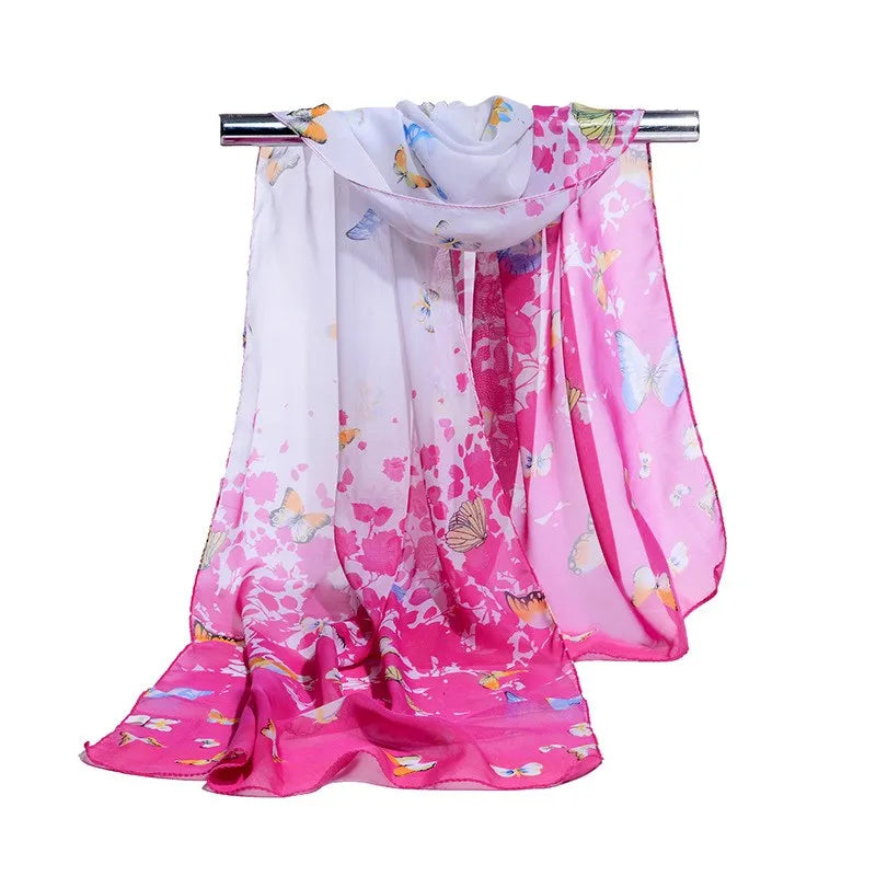 160*50 cm Multi-stil Urlaub geschenk Verkauf chiffon gestreiften schal wilde mode schal sonnencreme drucken floral schal schals