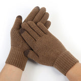 Rimiut Thick Knitted Men Winter Gloves Imitation cashmere Two Layer Causal Adult Gloves Male Mitten Thicken Wool Cashmere Autumn