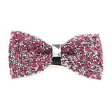 Nœud papillon rose diamant pour homme, nœud papillon strass, accessoire de mariage tendance