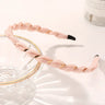 Organza Hairbands For Women Cross Weaving Hair Hoop Bands Korea Fashion Bright Silk Metal Headband Girls Hair Accessories Turban