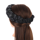 Fashion Candy Color Braids Twist Headbands for Women African Headwear Elastic Hair Bands Ladies Turban Female Bandage Headwrap