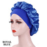 Bonnet de nuit en soie pour femme, noir, rose, violet, avec boucles naturelles bouclées, élastique large et souple, réglable