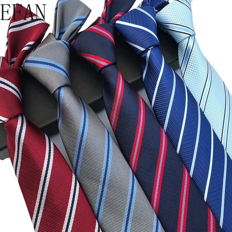 Corbatas de seda tejidas en jacquard con diseño de cachemira a cuadros para hombre, corbatas de 8 cm a rayas para trajes de negocios, bodas y fiestas.