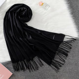 Fashion Solid Scarf Women Cashmere Soft Winter Warm Scarves Hijab Female Long Headband Shawl Wraps Bandana Foulard 2022 Echarpe
