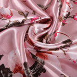 BYSIFA 2020 Rose Dames Foulards Carrés Hijabs Imprimé Mode Élégant Femmes Satin Soie Foulard Foulard De Luxe Doux Cou Foulard